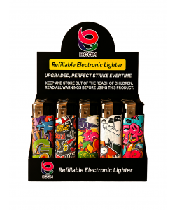 Boom Electric Lighter GRAFFITI 50PK