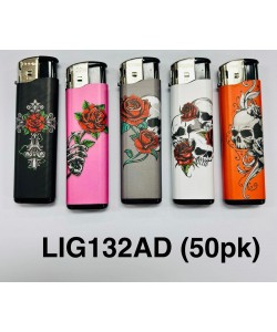 Boom Electric Lighter TATTOO 50PK
