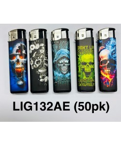 Boom Elec Lighter Skull3 50PK