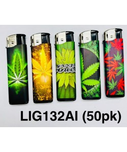 Boom Elec Lighter Leaf3 50PK