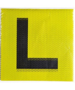 L Plate see through yellow 