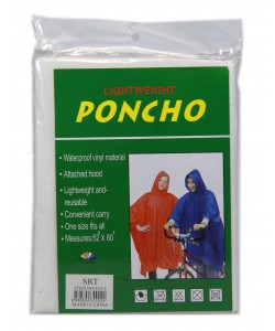 Rain Poncho Vinyl (White only)