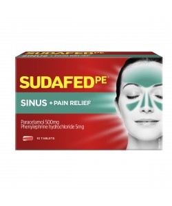 Sudafed Sinus+Pain Relief 10 T