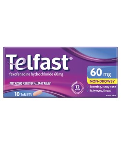 Telfast 60mg BLUE 10 Tablets