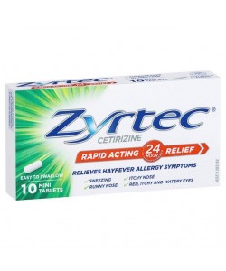 Zyrtec 10 Mini Tablets 